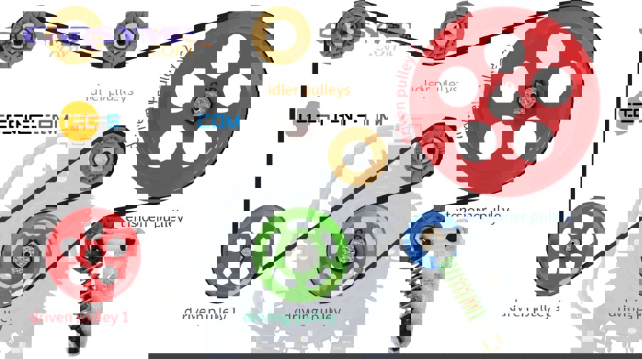 How does a belt tensioner fail, and what symptoms are most specific?