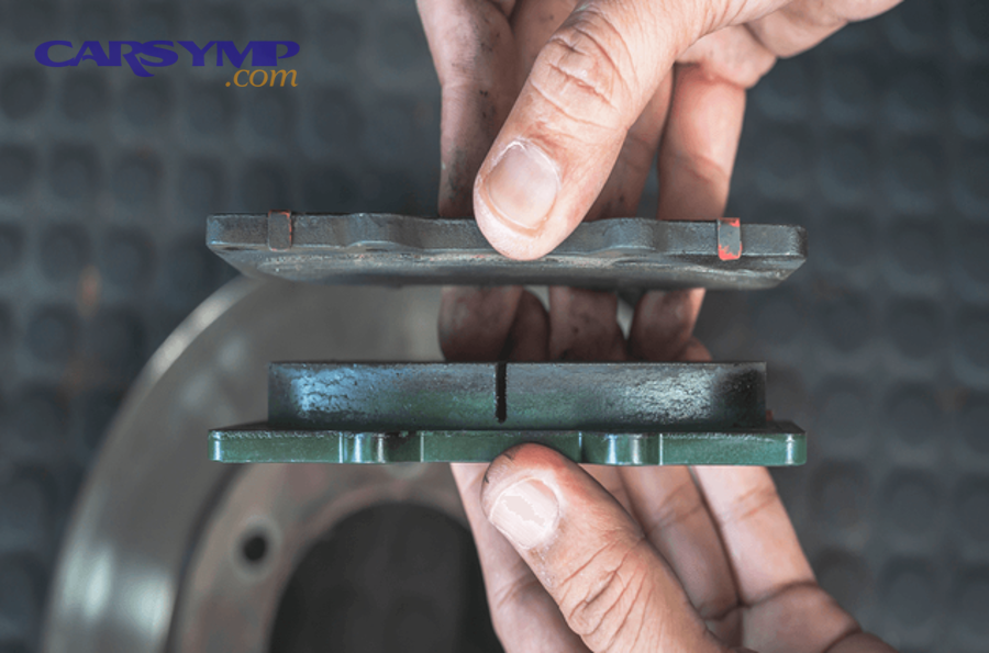 How do you measure pad thickness without removing the wheel?