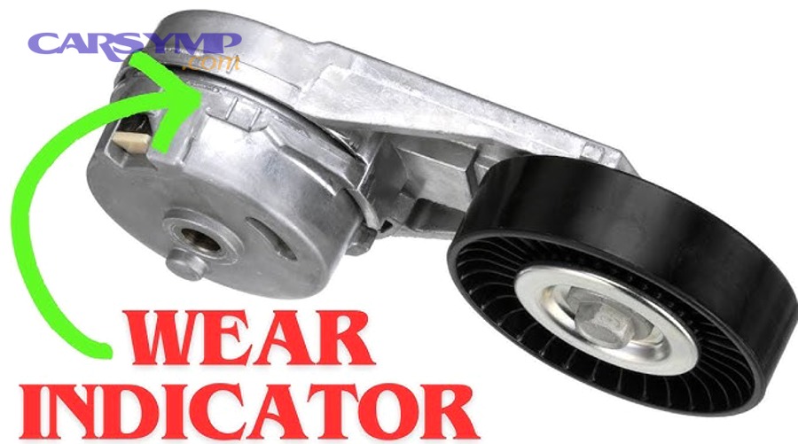 How do you test the tensioner safely with the belt on?