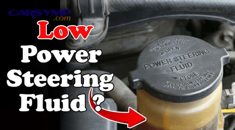 Power steering fluid reservoir inspection