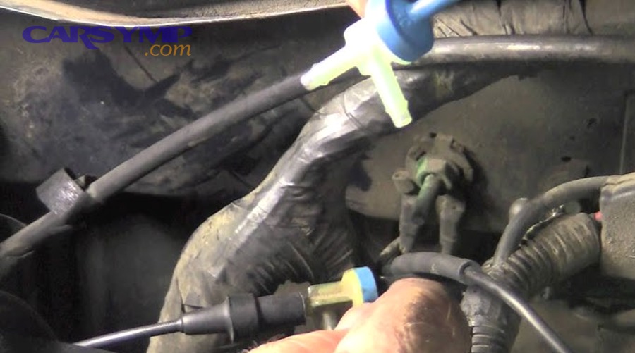 damaged vacuum hoses in HVAC system