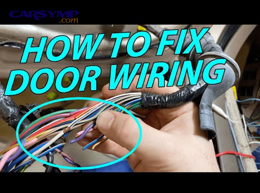 How can you confirm a door jamb wiring fault with simple tests?