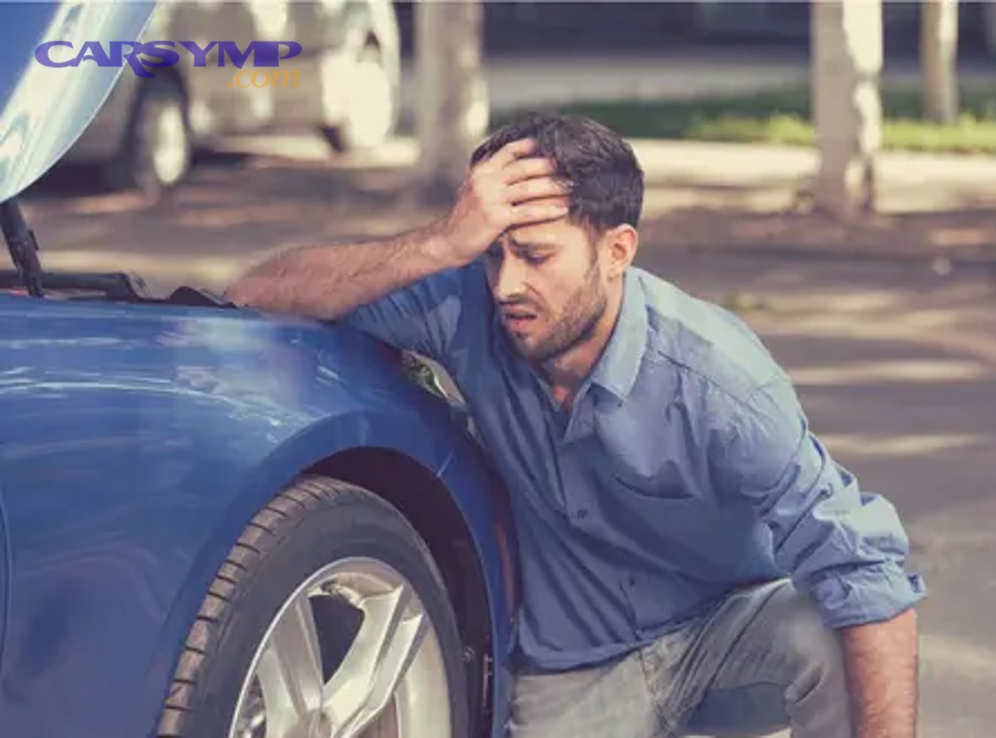 Car suspension and wheel assembly diagram