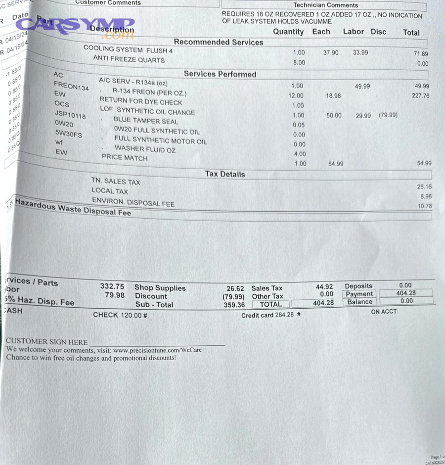 is this an ok price for an ac recharge v0