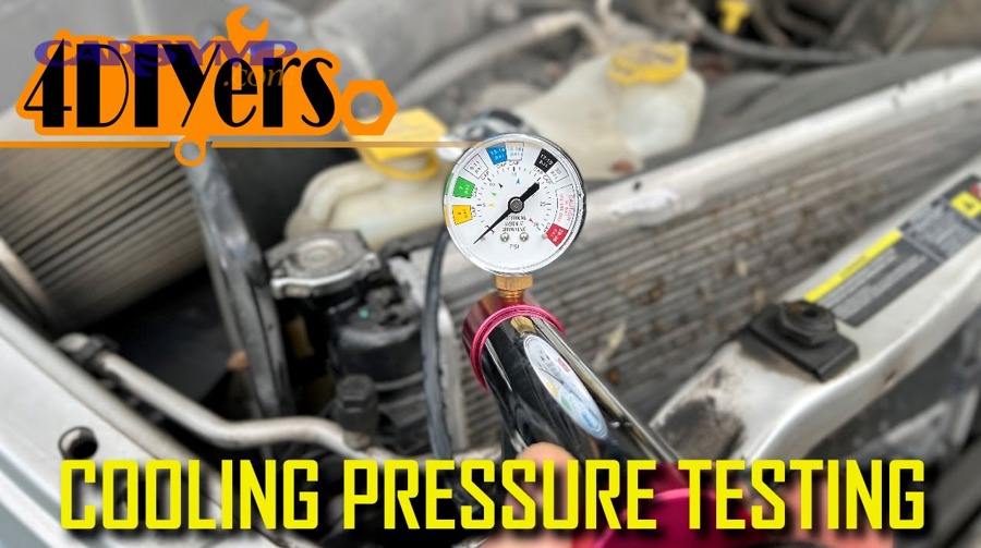 How do you interpret the results of a cooling system pressure test?