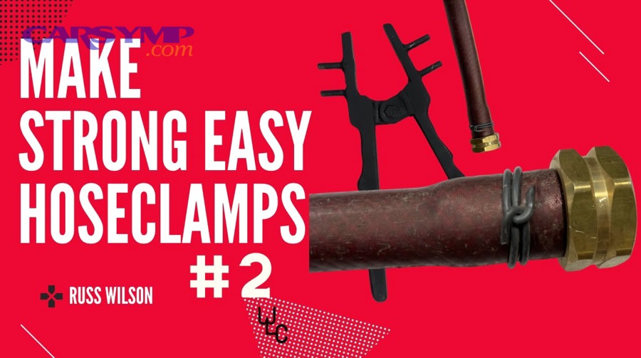 How do you install the new hose and position/tighten the clamp correctly to prevent leaks?