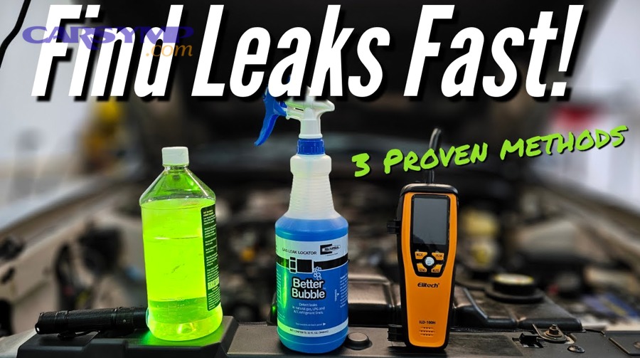 What technique finds the leak instead of just finding “refrigerant in the area”?