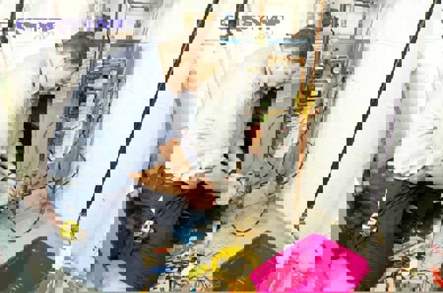 How can you diagnose a noisy blower motor in a safe, step-by-step way?