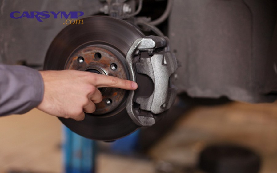 NHTSA recall report excerpt about caliper bracket bolts loosening risk