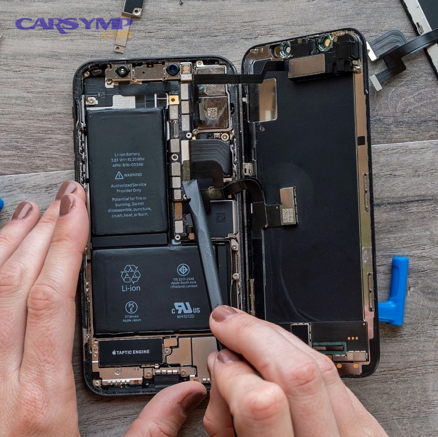 Where should the old battery go after removal?