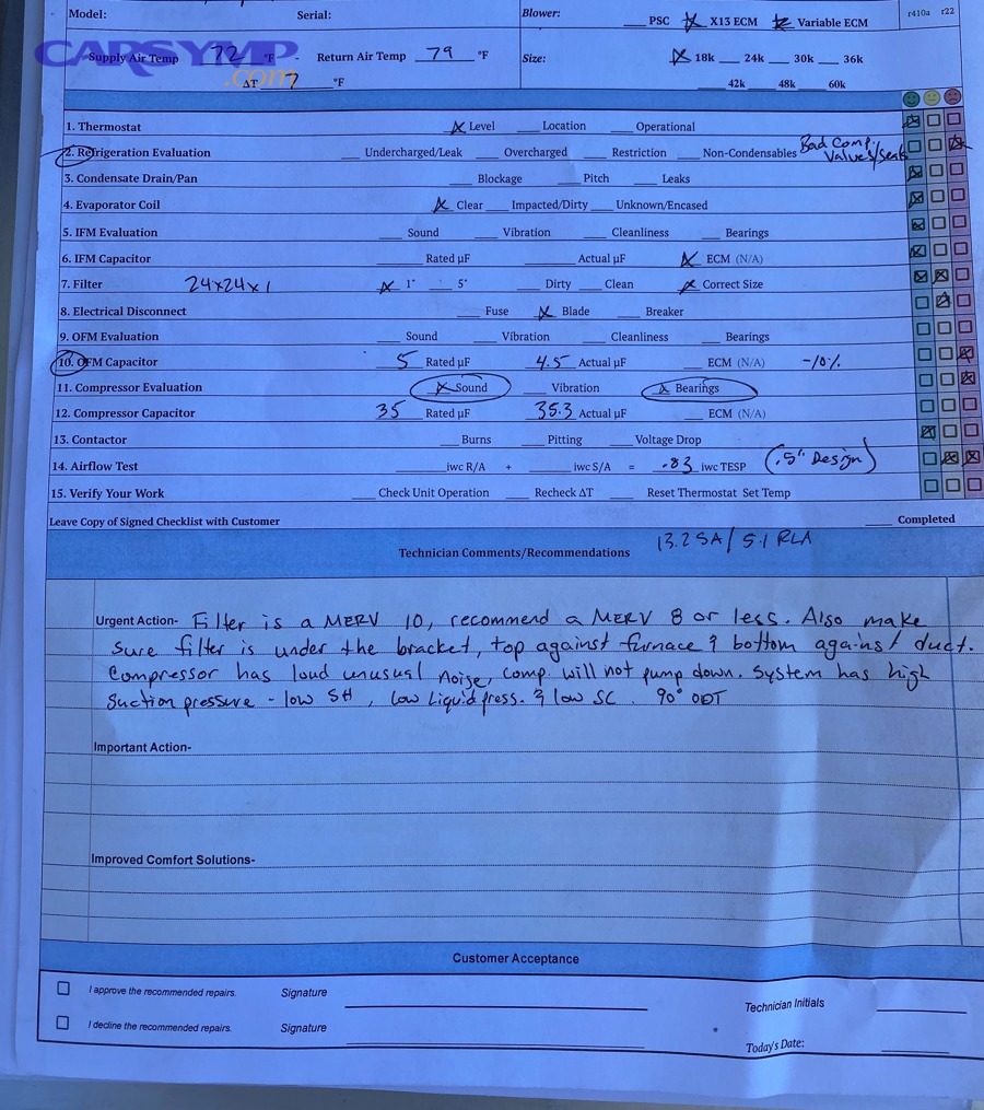 Does labor time include refrigerant recovery, vacuum, and recharge?