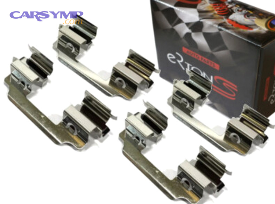 Brake pad backing plate detail