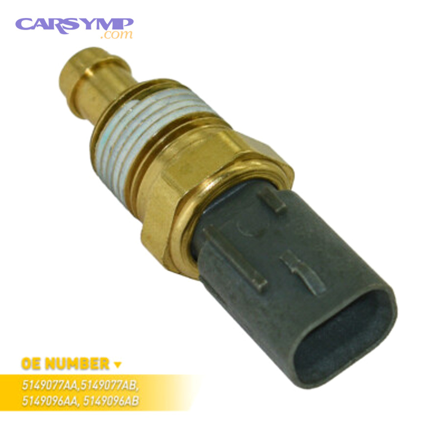 Diagram showing coolant temperature sensor location near engine components