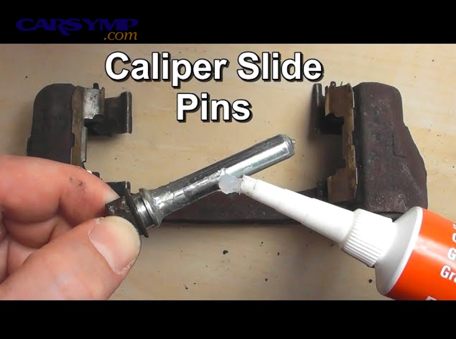 When should you replace slide pins, boots, or the caliper bracket instead of servicing?