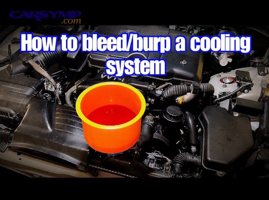 How can you confirm the system is fully bled and leak-free?