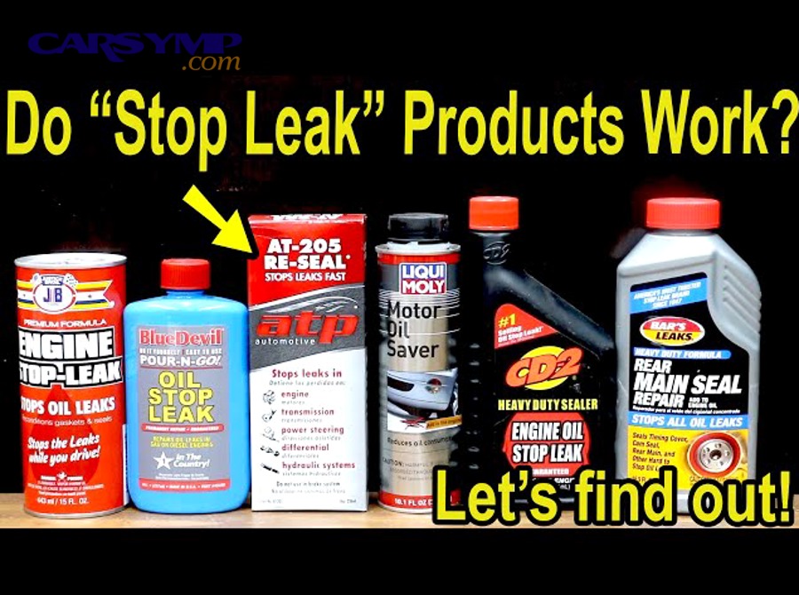 What are the main types of stop-leak products, and how do they differ?
