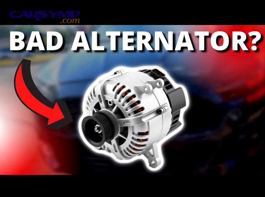 How can you confirm alternator failure symptoms with simple tests at home?