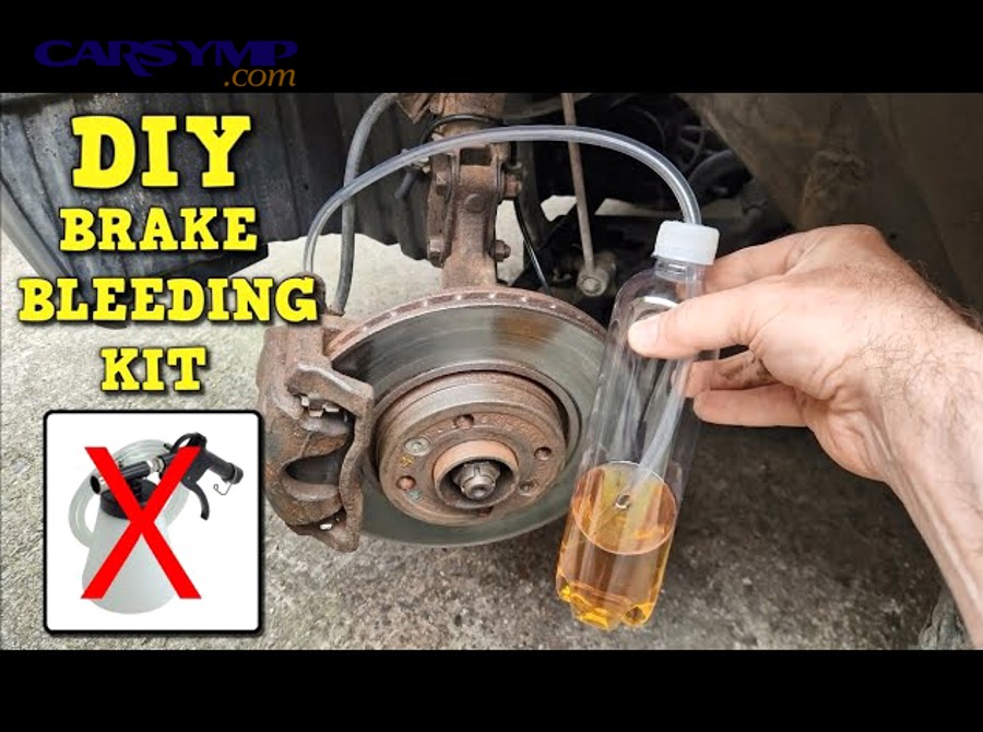 What step-by-step safety process prevents air from entering the brake system?