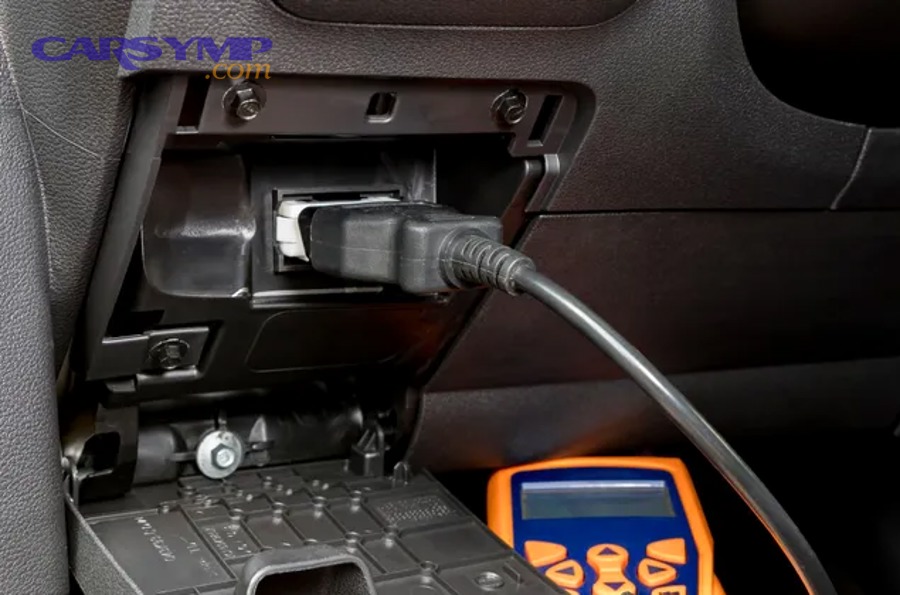 Customer reviewing repair documents and notes