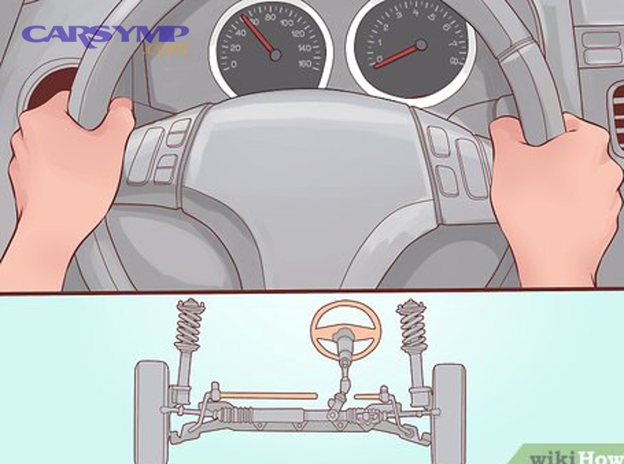 Safe jacking and support points under a car for suspension inspection