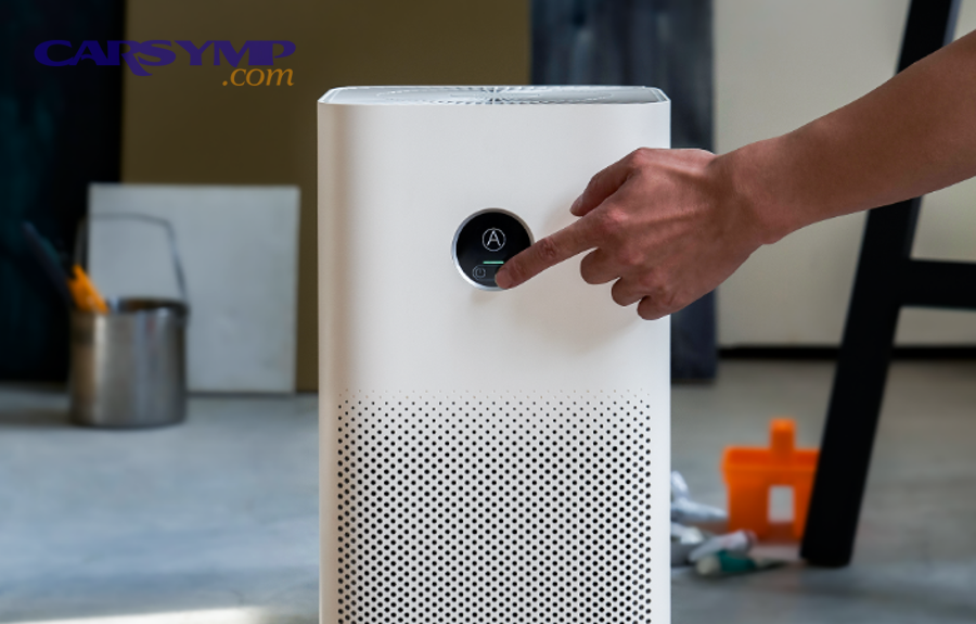 What triggers allergy symptoms and poorer air quality inside a car cabin?