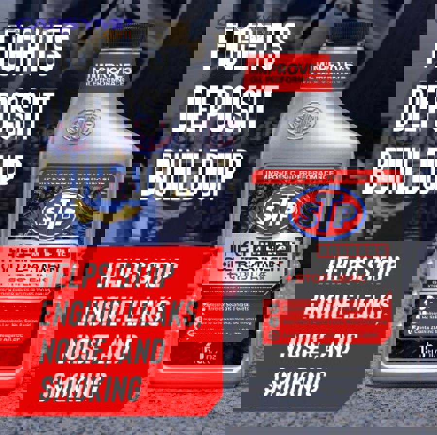 Different engine oil bottles and viscosity labels