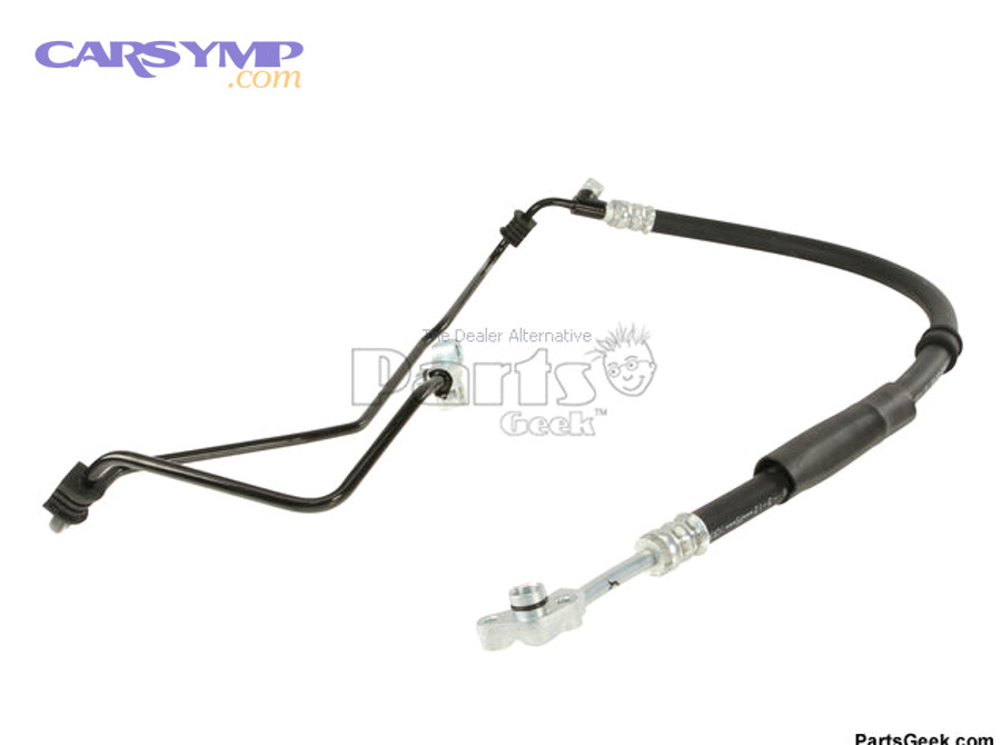 Diagram showing heater hose routing to heater core and firewall connections