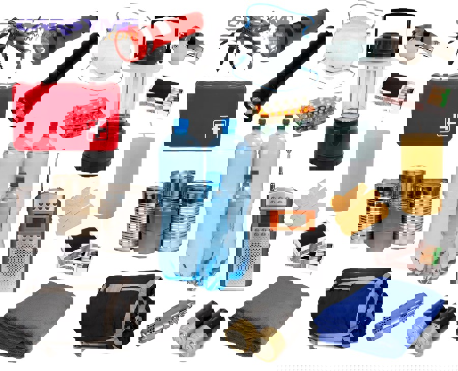 Fire extinguisher mounted inside a car for emergency preparedness