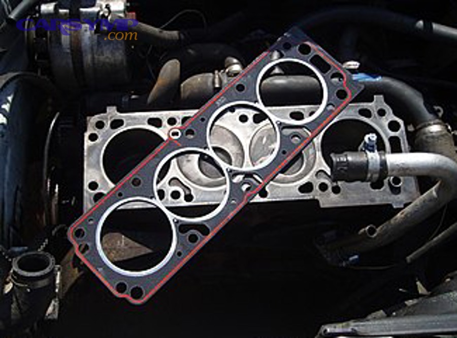 330px Head gasket on block