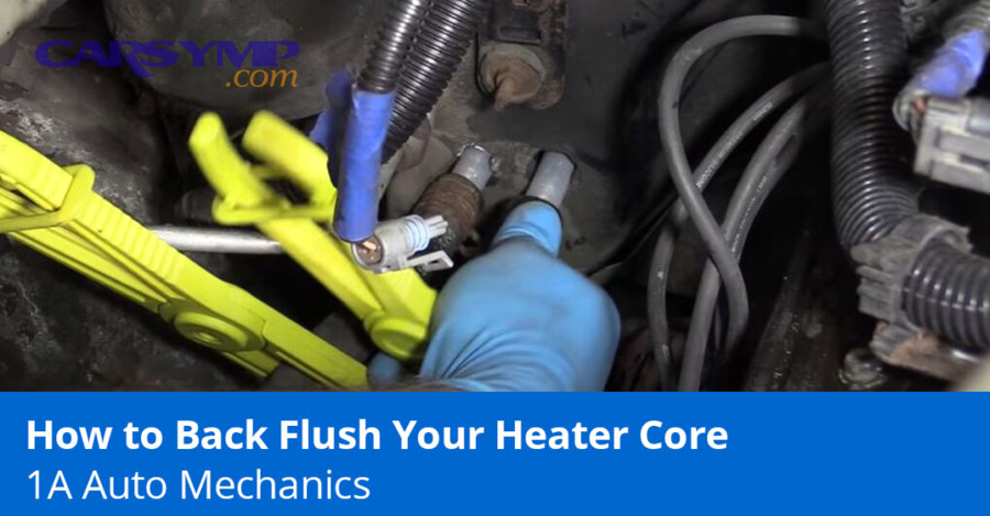 Firewall area where heater hoses typically pass through to the heater core