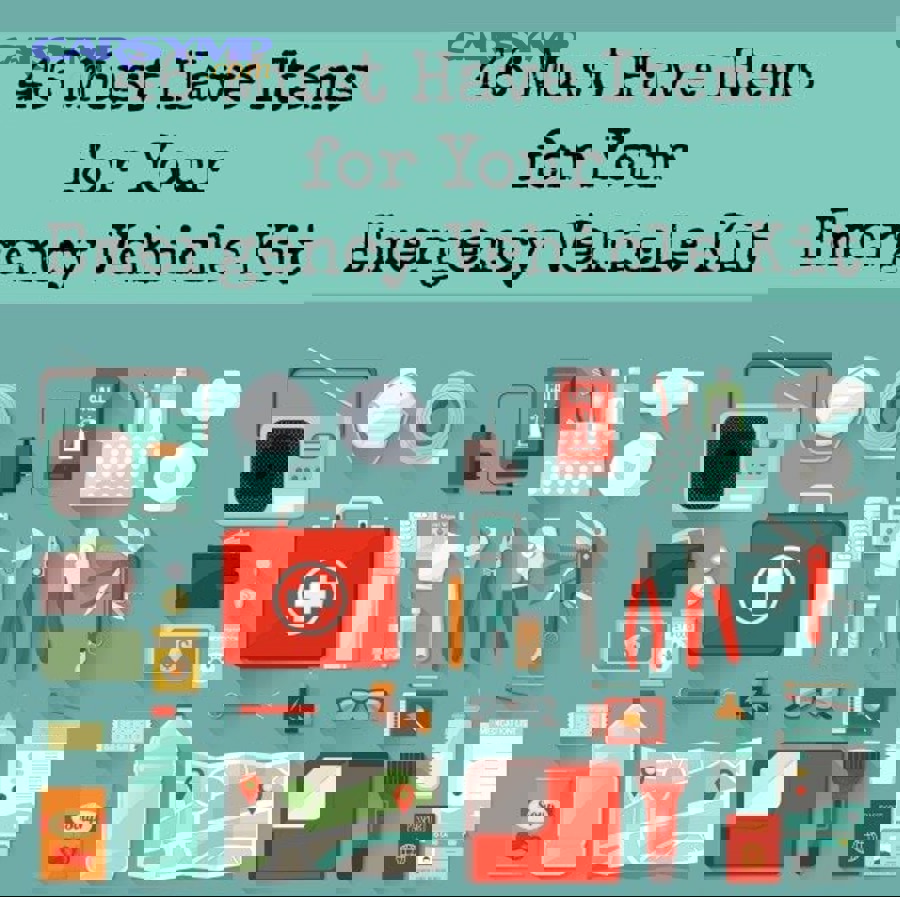 First aid kit suitable for a car emergency kit