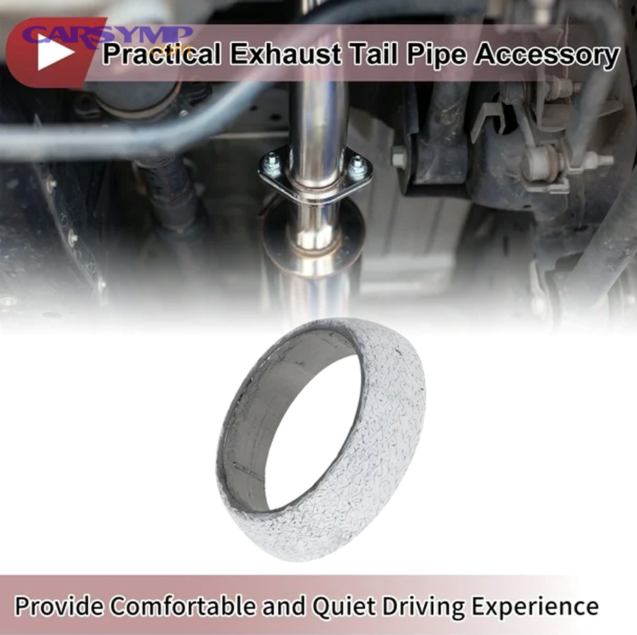 Exhaust flex pipe area showing a common crack/leak location