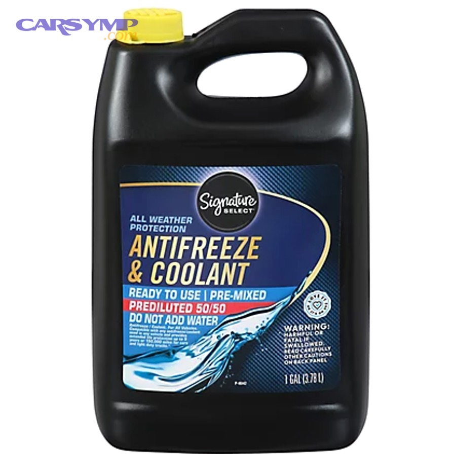 Photo of a car coolant expansion tank/reservoir with cap