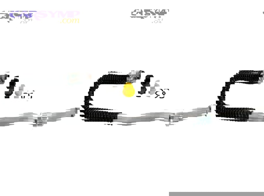 Heater hose clamps and hoses near firewall area during replacement