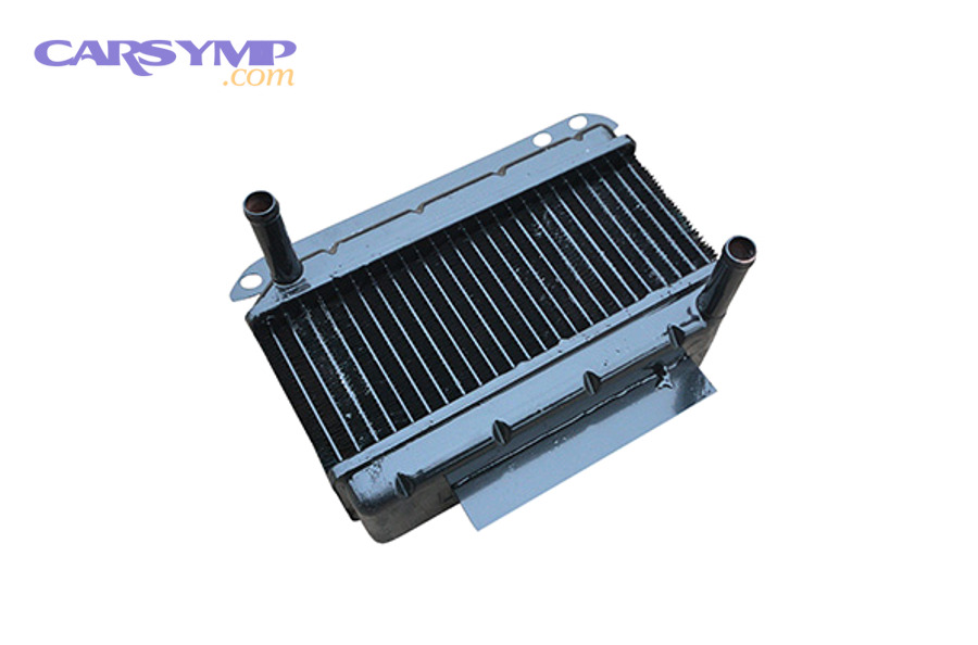 Cooling system pressure tester connected to a radiator neck