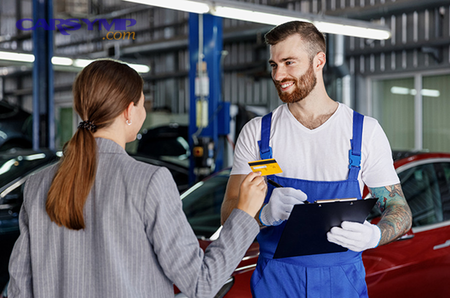 Tools and equipment in a professional auto repair shop