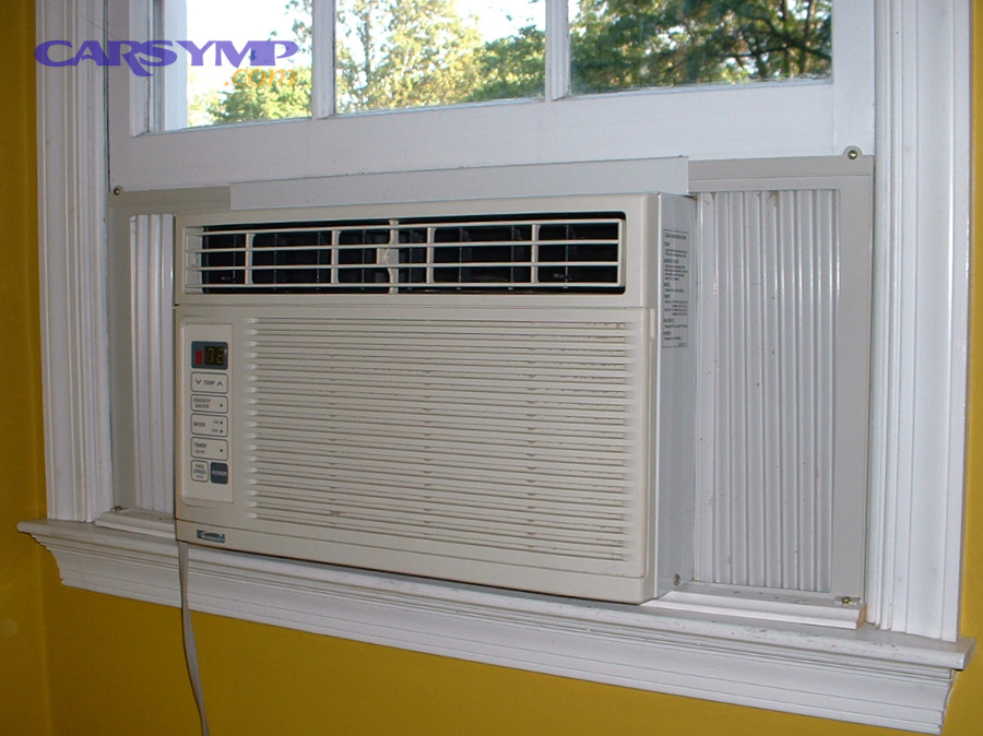 Air conditioning unit interior showing coils where moisture can condense