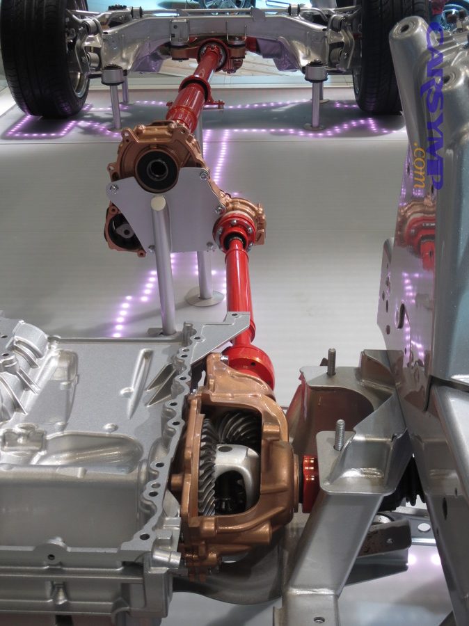 All-wheel-drive differential gears relevant to differential and transfer case fluid service