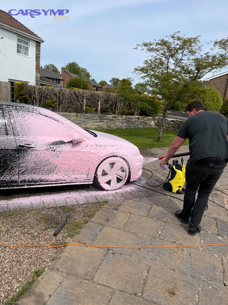 Auto detailing process similar to paint protection and ceramic coating preparation