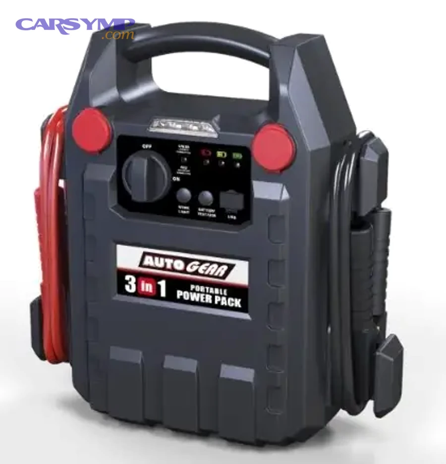 car engine running after jump start with hood open