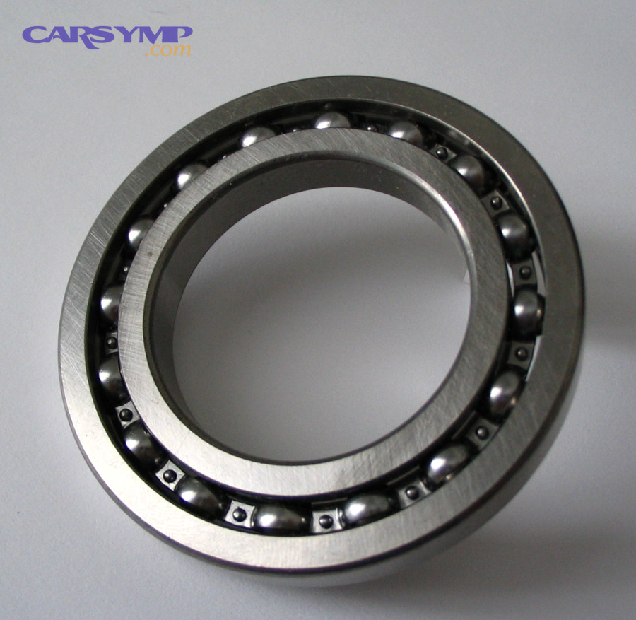 Ball bearing image to illustrate wheel bearing-related hum or whir diagnostics