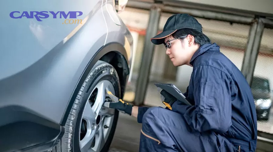 Dealership service lane and vehicle check-in