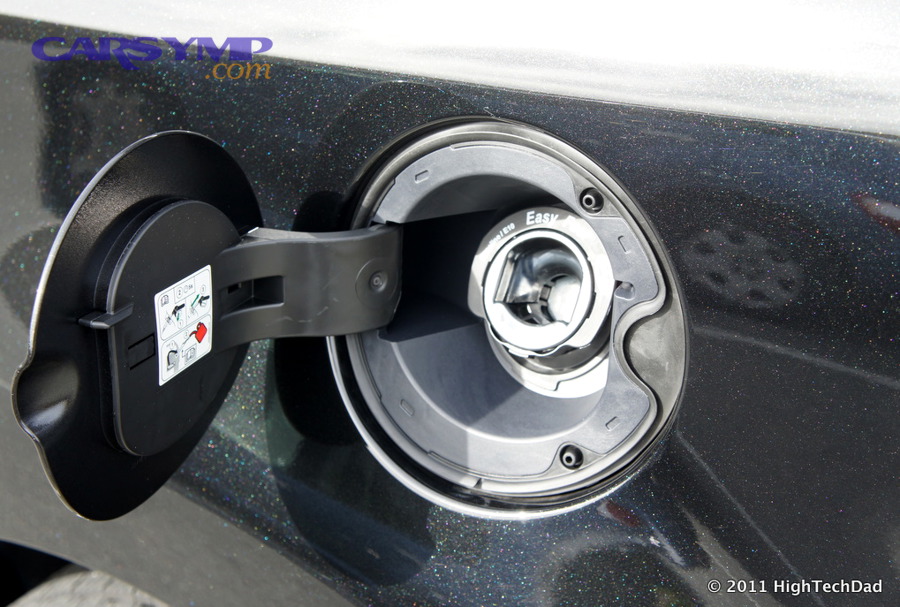 Capless fuel filler neck seal area where EVAP leaks can occur
