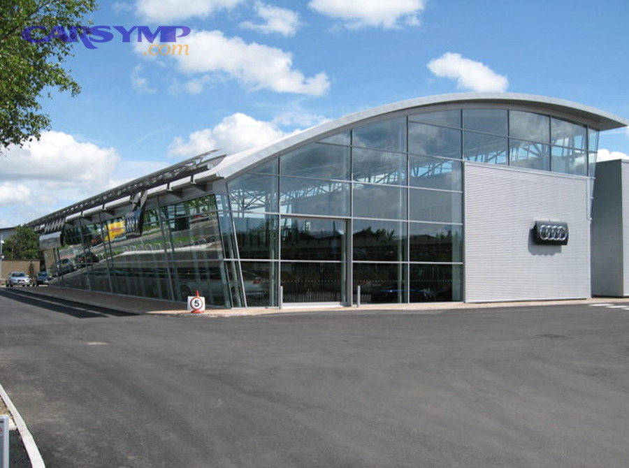 Car showroom where pricing worksheets and add-ons are negotiated