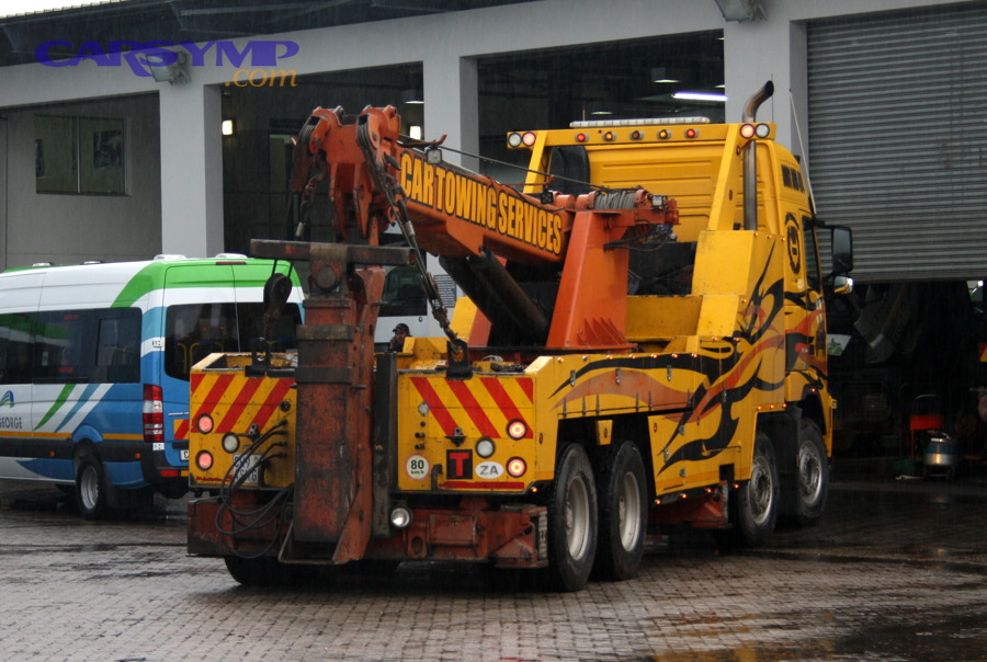 Tow truck used for roadside recovery