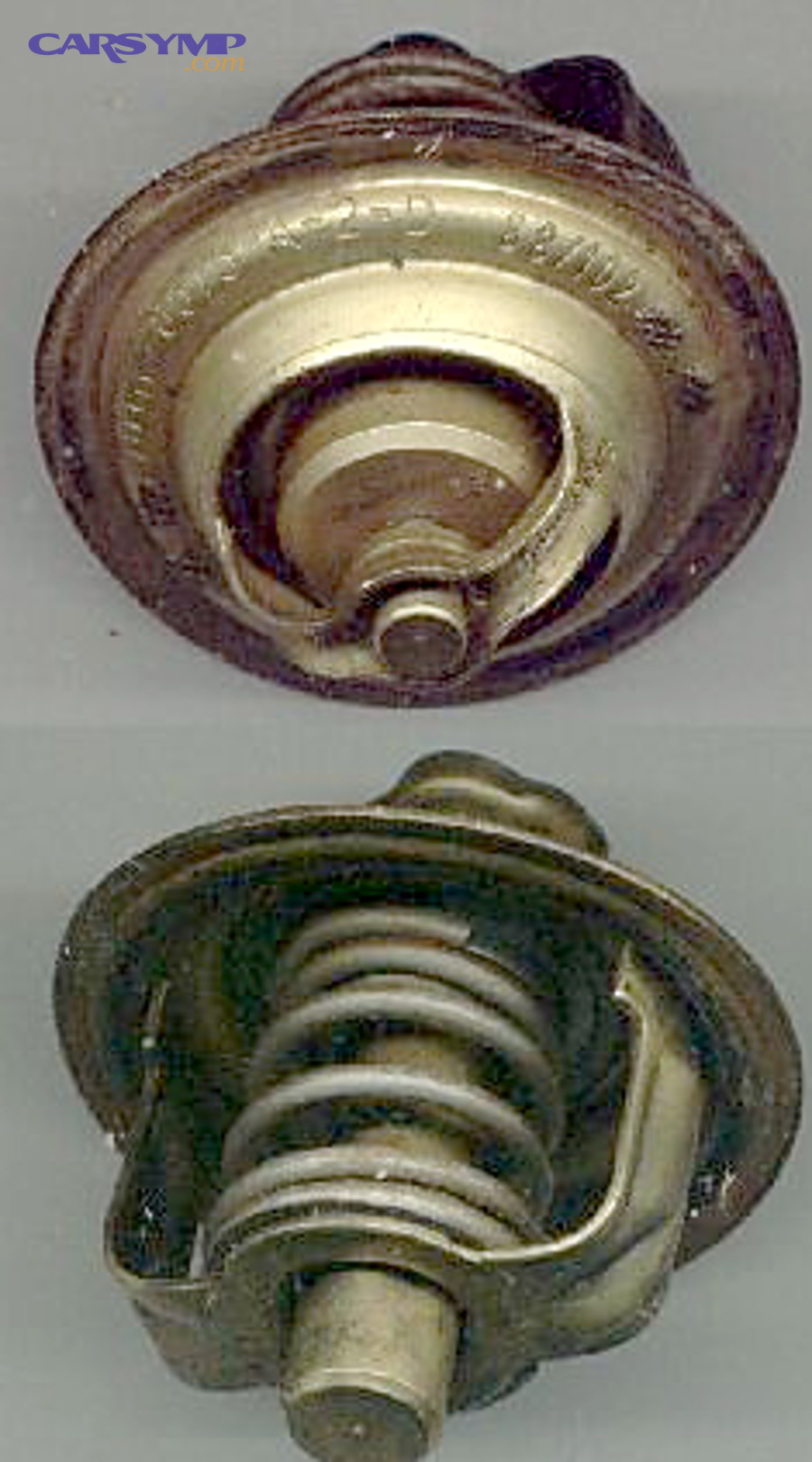 Internal combustion engine thermostat used to control coolant flow
