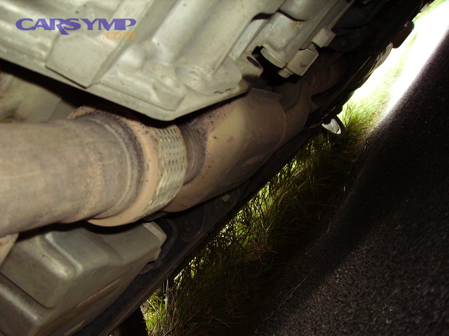 Catalytic converter on a vehicle exhaust system