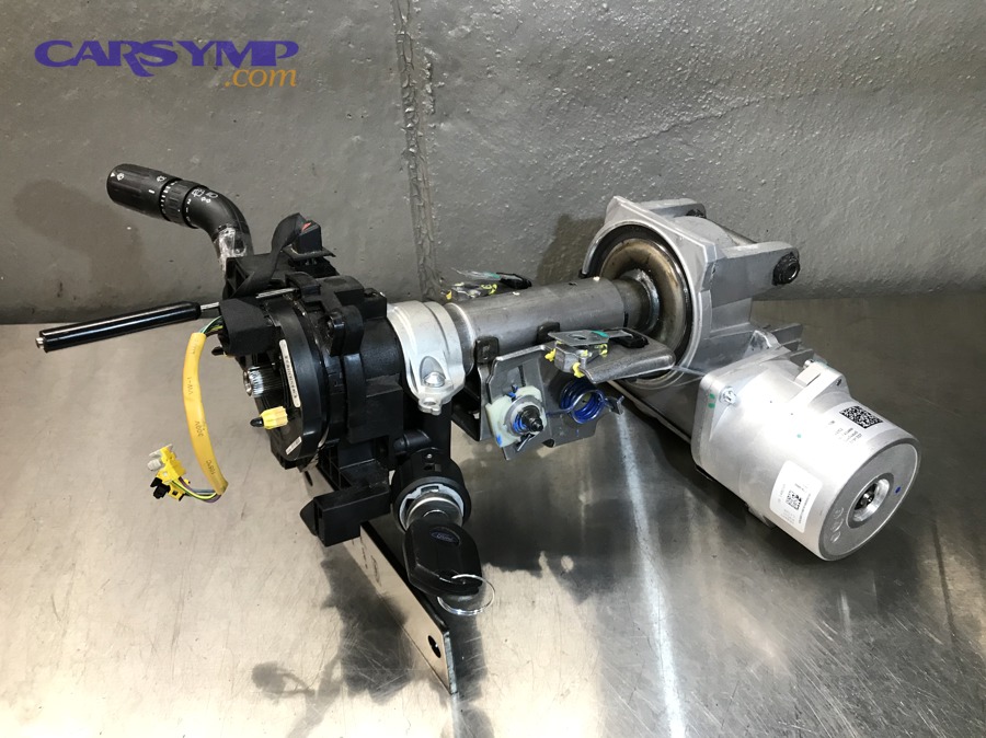 Electric power assisted steering (EPAS) column removed from a vehicle