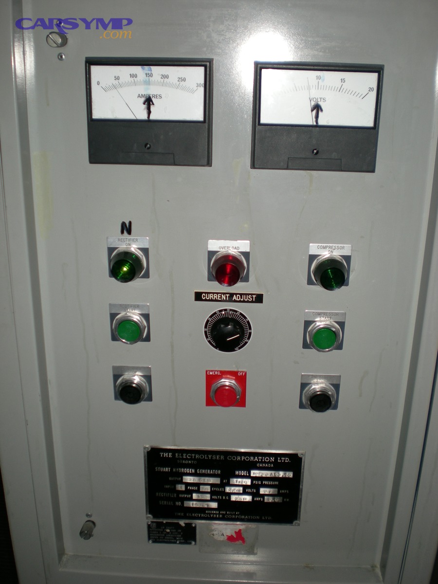 Close-up of an electrical panel with components and switches