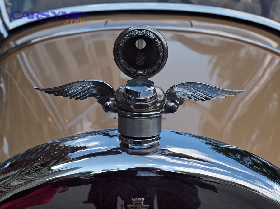 Engine temperature gauge on a dashboard